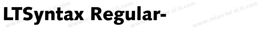 LTSyntax Regular字体转换